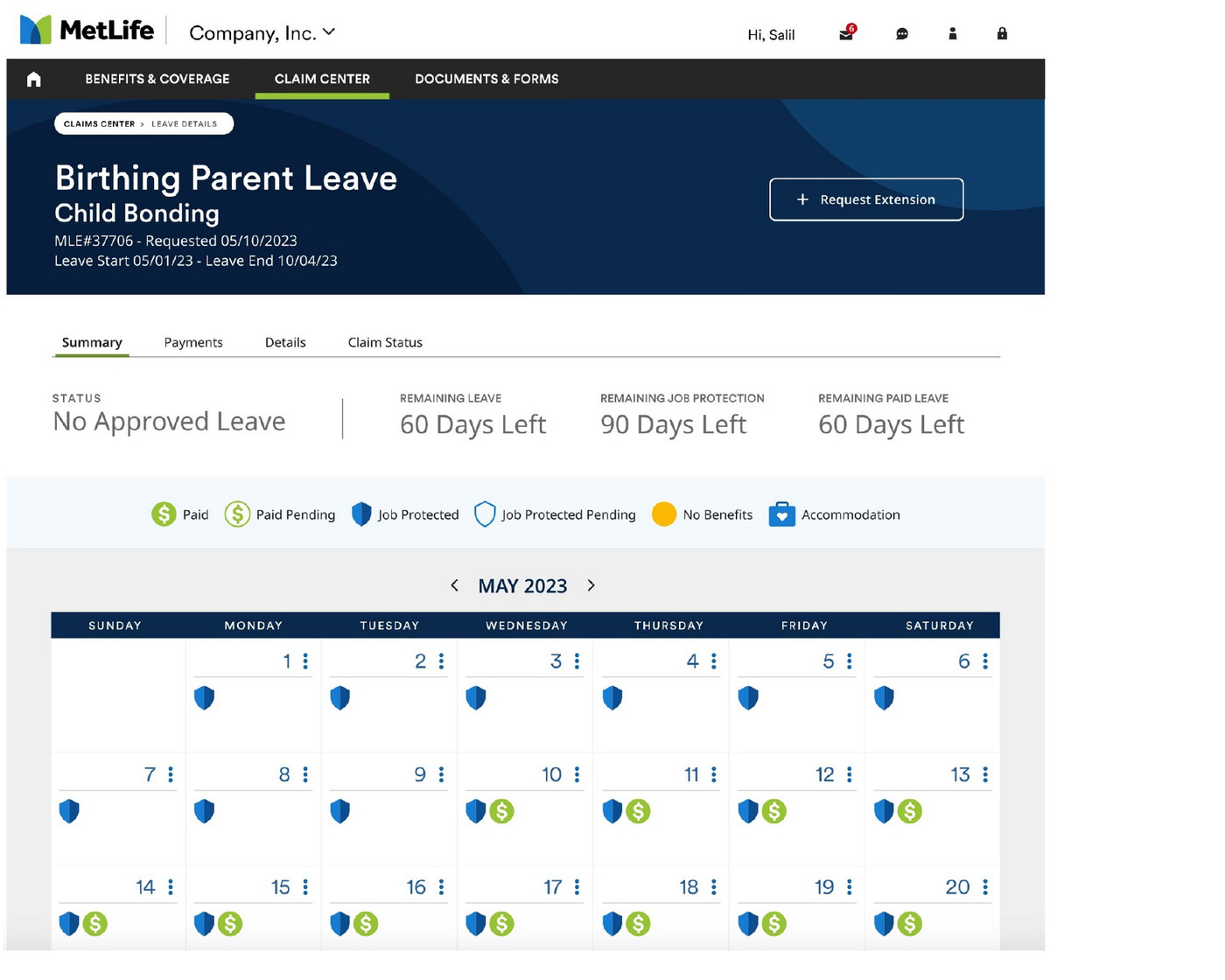 MetLife Post-Claim Dashboard project